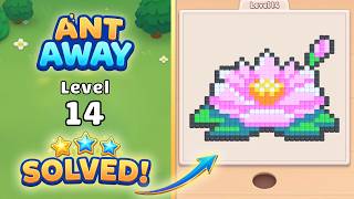 Ant Away Level 14 Walkthrough 🐜 | Pixel Puzzle Solution & Gameplay 🧩
