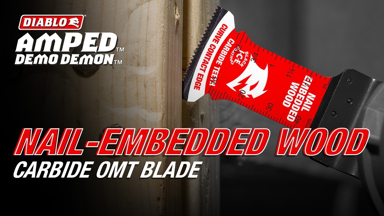 Diablo Carbide OMT Blades for Nail-Embedded Wood