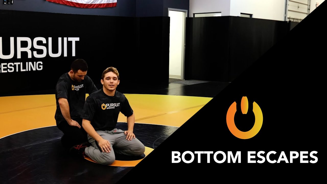 Bottom Escapes - Pursuit Wrestling Technique - YouTube