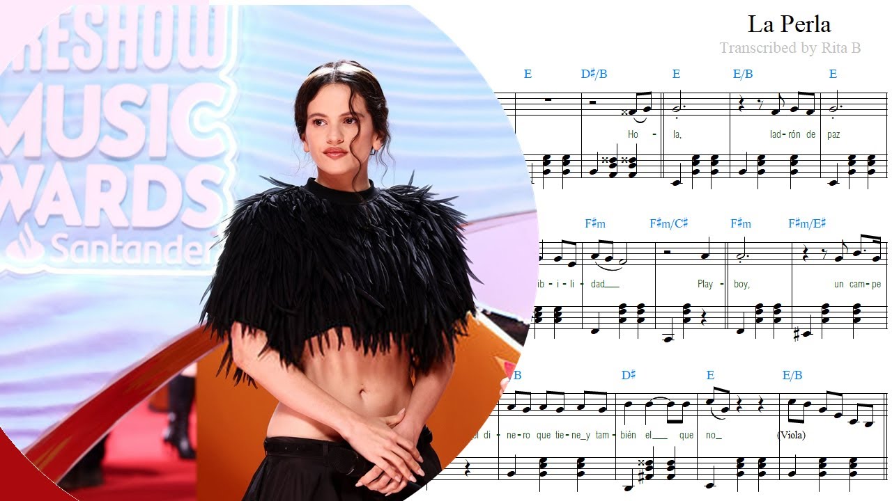 Rosalía — La Perla — Piano Sheet Music