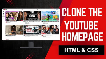 I Cloned the YouTube Homepage With Pure HTML & CSS (Beginner Friendly)