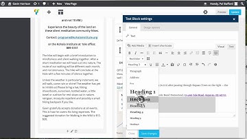Working with Text Blocks in Visual Composer (Wordpress)