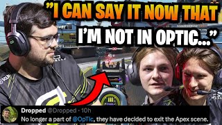 DROPPED opens up on why OpTic Gaming suddenly decided to LEAVE Apex Legends & ALGS..