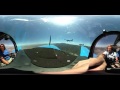 From the inside of a skywriting plane (360 degree video)