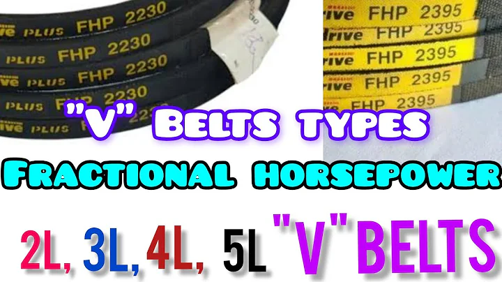 TYPES OF 'V' BELTS / FRACTIONAL HORSEPOWER 'V' BELTS /2L /3L /4L /5L /FHP /HOW TO MEASURE BELT SIZE/
