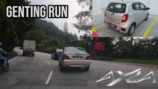 Joining the Evoclub morning drive as a foreigner? Yes, with a Perodua Axia 1.0 G! 🇲🇾 (Genting Run)