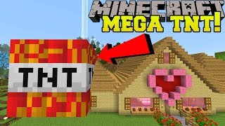 Minecraft: MEGA TNT!!! (TNT BIGGER THAN JEN'S HOUSE!)