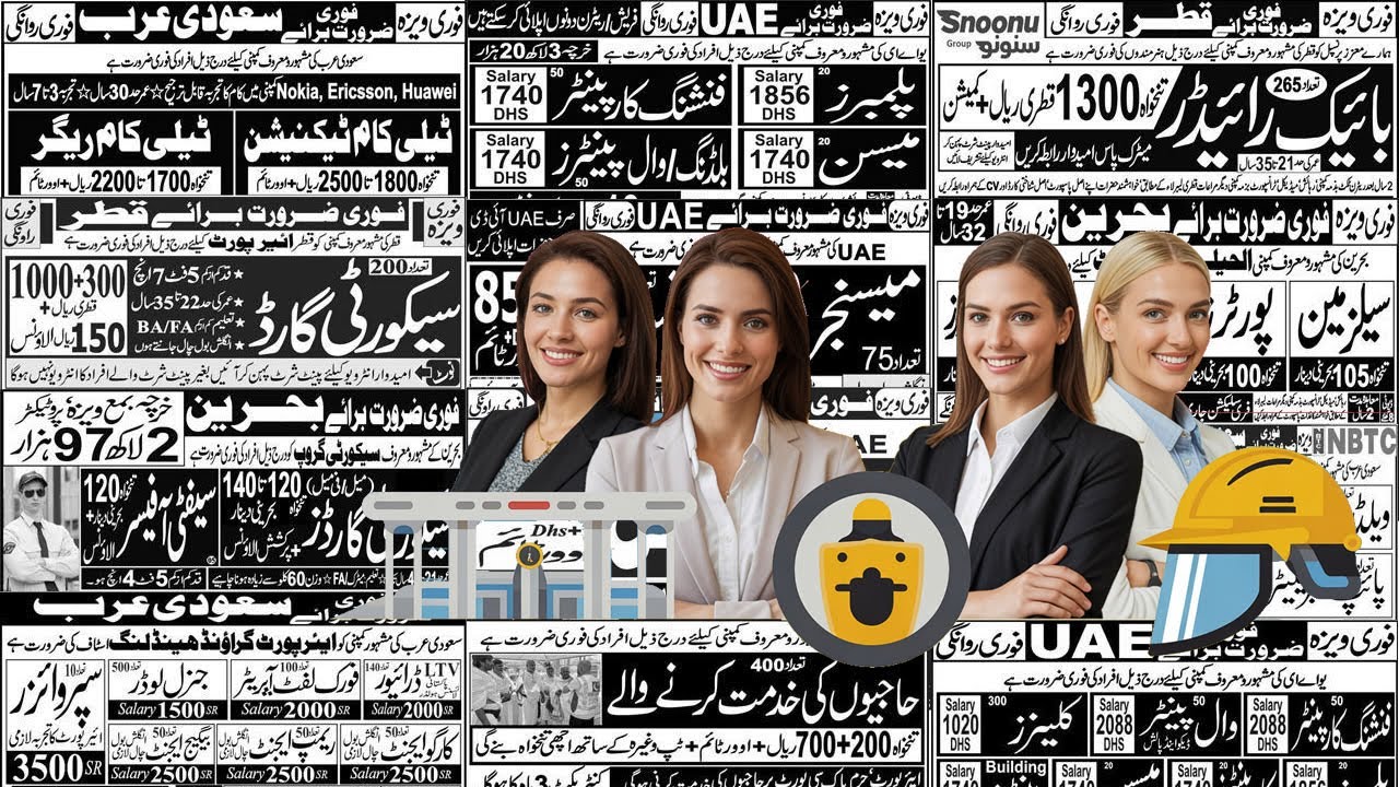 Qatar Today Visa & Jobs for Pakistanis | Bahrain Security Guard Jobs | UAE Cheap Visas |Airport jobs