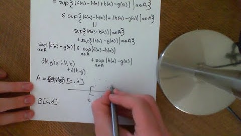 Metric Space on B(A)