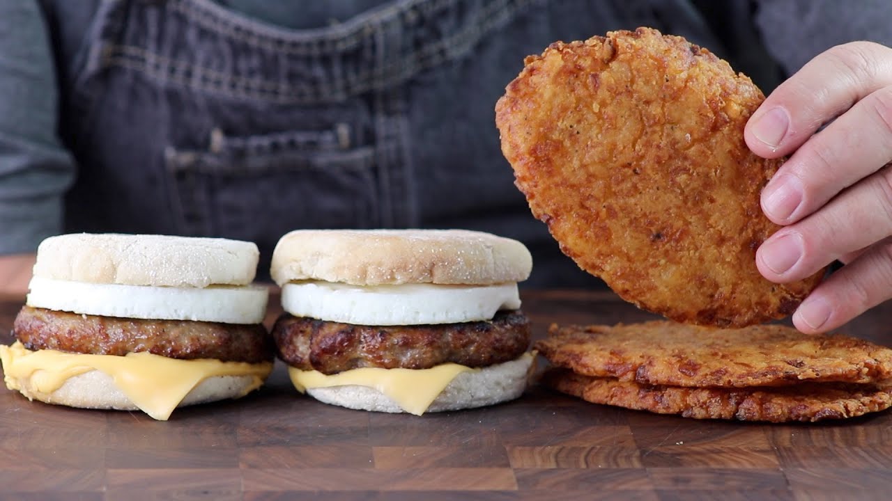 Making McDonalds Sausage McMuffin And Hash Browns YouTube Making McDonalds Sausage McMuffin And Hash Browns YouTube