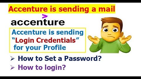 How to set a Password for your Profile on Accenture Requirement Portal? How to reset? How to login?
