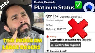 How DoorDash Tier Program Platinum Status Works: Large Order Priority Update May 2024