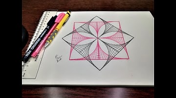 draw geometric patterns || New and easy geometric pattern drawing || #zentangle #geometricpattern