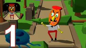 Scary Neighbor Sponge Survival Escape - Gameplay Walkthrough Part 1 (Android,iOS)