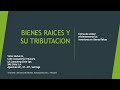 Tributación de Bienes Raíces