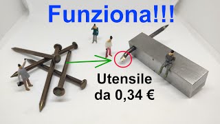 #523 UTENSILE da TORNIO quasi GRATIS! Da un CHIODO!!!