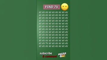 Find 7V where? | Brain Teaser IQ Test #shorts #different #puzzles #opticalillusion #quiz