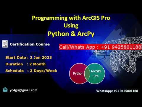 Programming with ArcGIS Pro using Python & ArcPy - YouTube