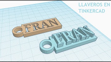 LLAVEROS EN TINKERCAD