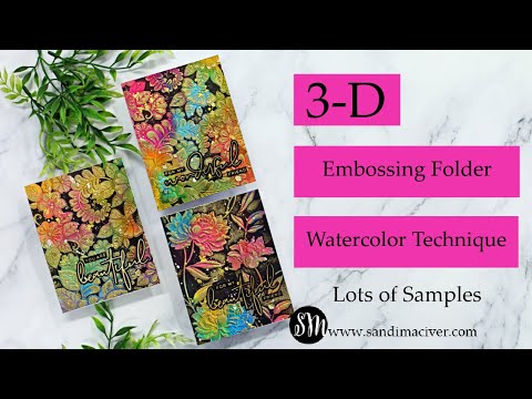 1 Embossing Folder – 4 cards - Sandi MacIver - Card making and paper  crafting made easy