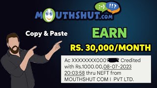 Earn Rs. 30,000/Month by Writing Reviews | MouthShut.com | Payment Proof attached screenshot 5