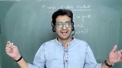 Numerical Technique : Runge- Kutta and Finite Difference Method for ODE : Lecture 5