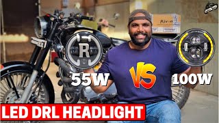 55w VS 100w LED DRL Headlight - Which Give More Focus? by Bullet Guru 1,667 views 1 month ago 4 minutes, 30 seconds