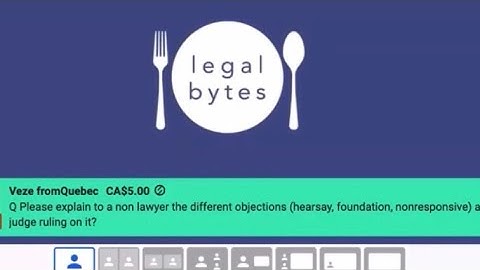 What do Hearsay, Foundation and Nonresponsive Objections mean?