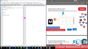 Matrices y sus Operaciones en Pseudocodigo PARTE 1/8