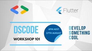 Flutter DSCode#1   Basics of Flutter and making your very first app!