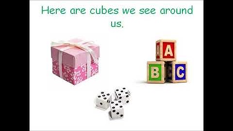 3 D Shapes - cubes and cylinders