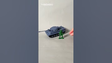 A miniature marvel of military engineering.Built for battle…and bookshelves. #viikondo #jeutoy #tank