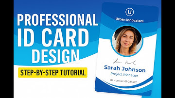 Professional ID Card Design for Employees | Step-by-Step Tutorial
