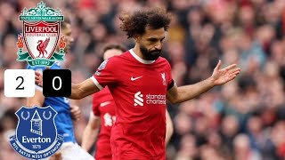 ملخص اهداف مبارة ليفربول 2-0 ايفرتون-هدفين محمد صلاح-تالق ليفربول-جنون المعلقHD