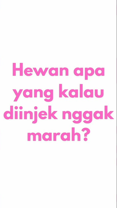 tebak tebakan hewan misterius yang di injak gak pernah marah?.. #tebak tebakan #viral #lucu #all