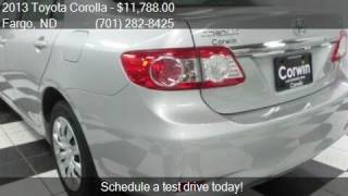 2013 Toyota Corolla LE 4dr Sedan 4A for sale in Fargo, ND 58