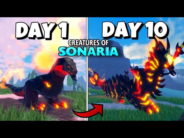 I Survived 20 Days As A Void Dragon! - Roblox Creatures Of Sonaria