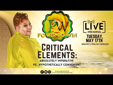 Power To Win Presents - Dr. Valerie Daniels-Carter