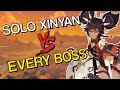 Can Xinyan SOLO EVERY BOSS In The Game ? | Genshin Impact