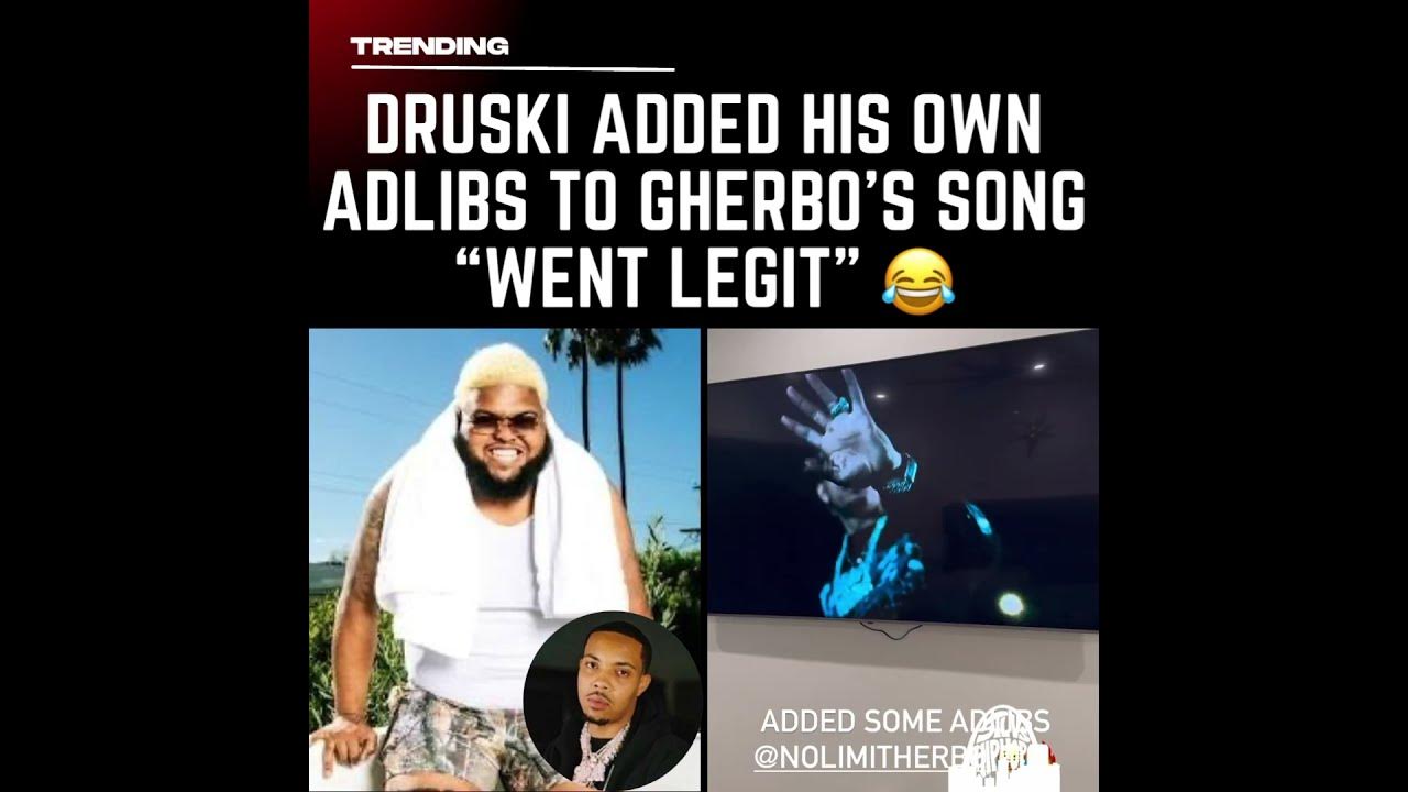 #Druski put his own sauce on #Gherbo’s song “Went Legit” 😂🔥