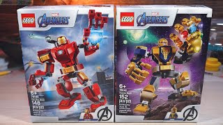 Pure builds: LEGO Iron Man & Thanos Mechs 76140 76141