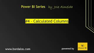 Power BI Desktop - How to create Calculated Columns