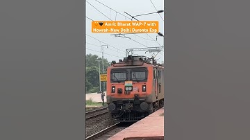 🧡🖤 Amrit Bharat WAP-7 with Howrah-New Delhi Duronto Exp