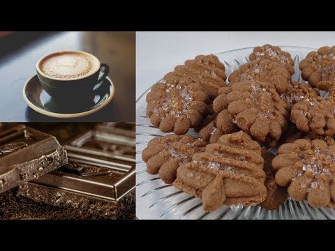 Chocolate Espresso Spritz Cookies