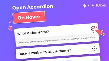 How to open an Accordion on hover in Elementor (Part 8/8)