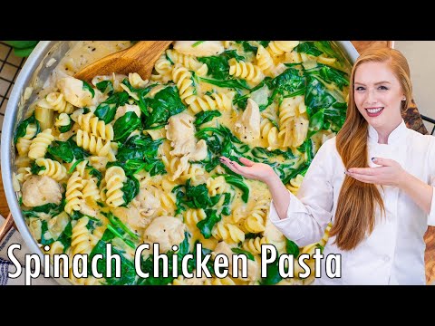 Spinach Artichoke Dip Chicken Pasta