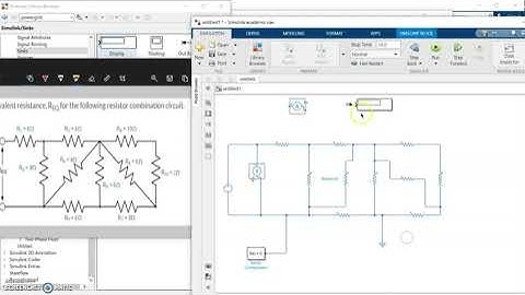MATLAB | SIMULINK |Simple Electrical Circuit Simulation | How to find equivalent  RESISTANCE? Hindi