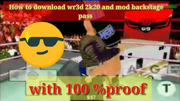 How to Download wr3d 2k20 mod//wrestling revolution 3d 2k20 with 100%proof!!
