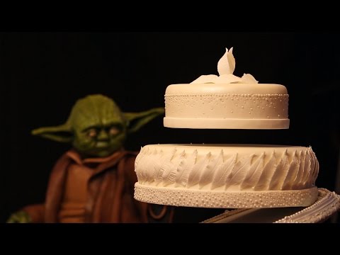 Yoda levitates cake with the force - steals the show