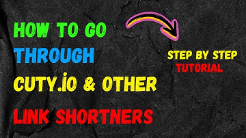 how to go through cuty.io links. open cuty.io amd other links